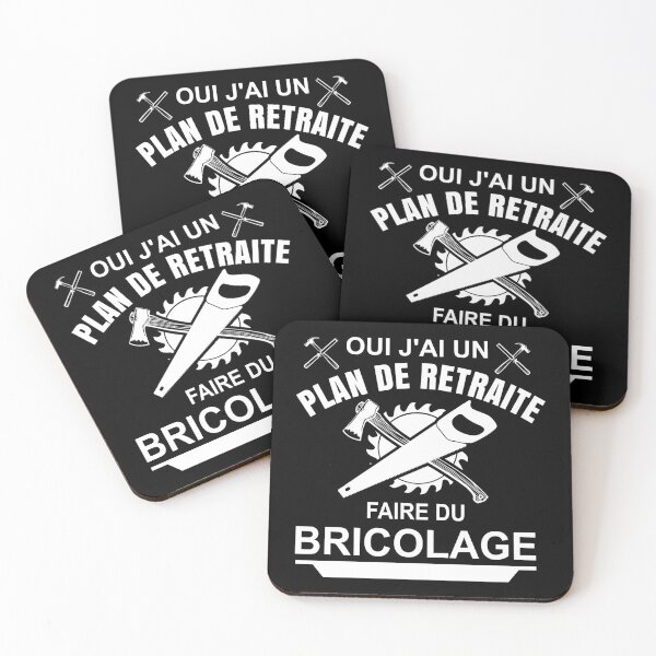 Aperçu de l'œuvre Oui j'ai un plan de retraite faire du bricolage créée et vendue par joozybart.