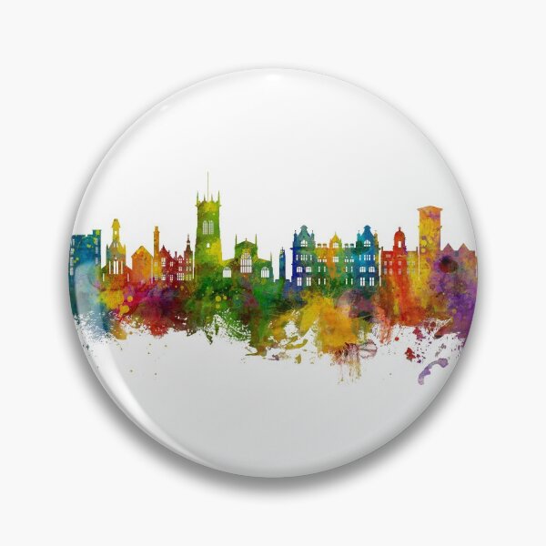 Item preview, Wigan England Skyline designed and sold by ArtPrints.