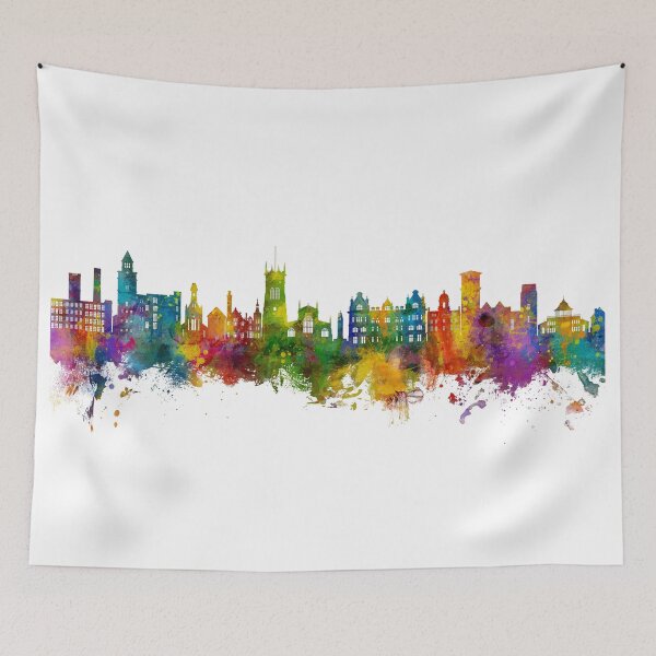 Item preview, Wigan England Skyline designed and sold by ArtPrints.