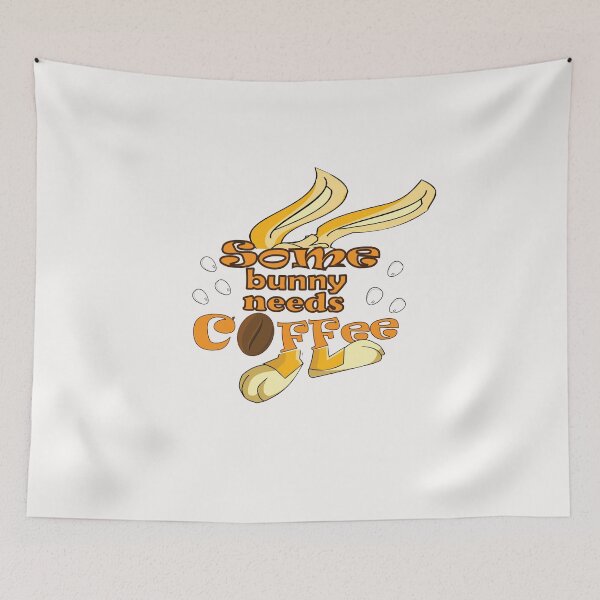 Item preview,  Some bunny needs coffee designed and sold by Fares-Reda.
