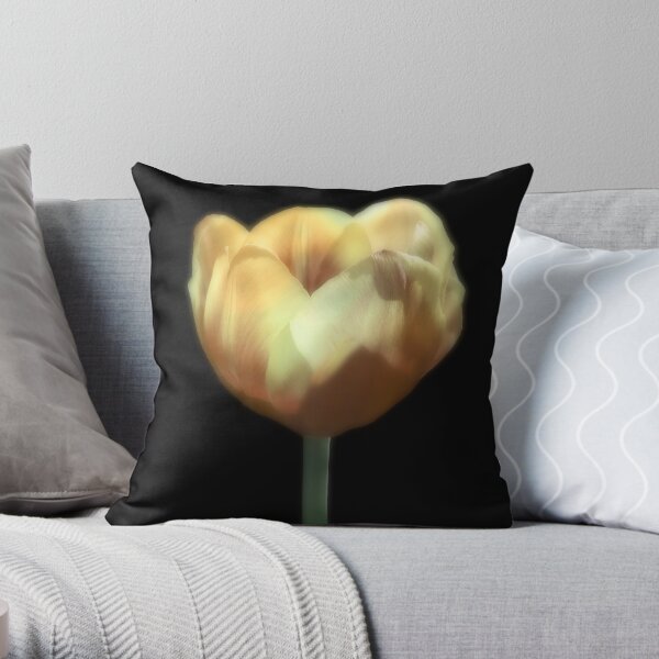One Yellow Beauty Throw Pillow