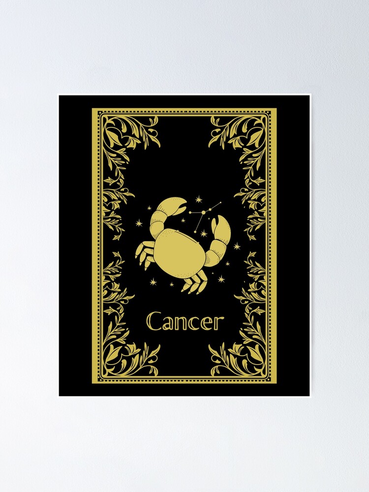 Zodiac Poster Cancer, The Crab deals - by Franck Wagnersen - LIMITED EDITION