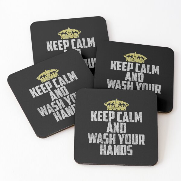 Item preview, Keep Calm And Wash Your Hands Funny Vintage Flu Cold Gift designed and sold by rivenburga.