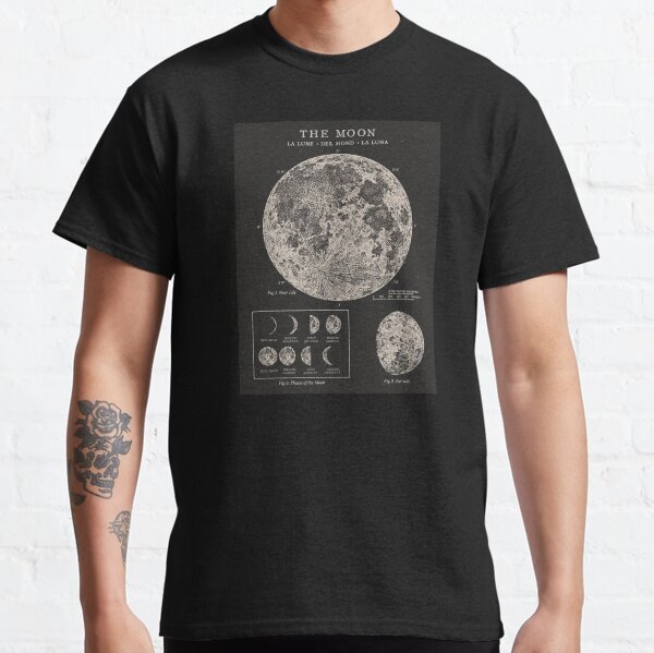 Moon Phases Vintage Poster Classic T-Shirt