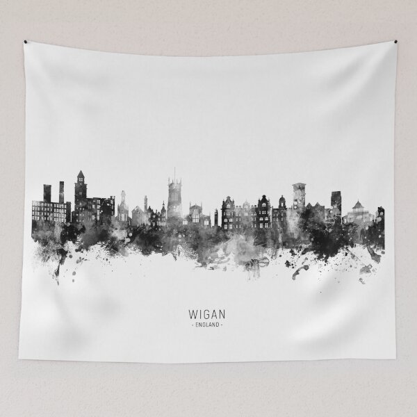 Item preview, Wigan England Skyline designed and sold by ArtPrints.