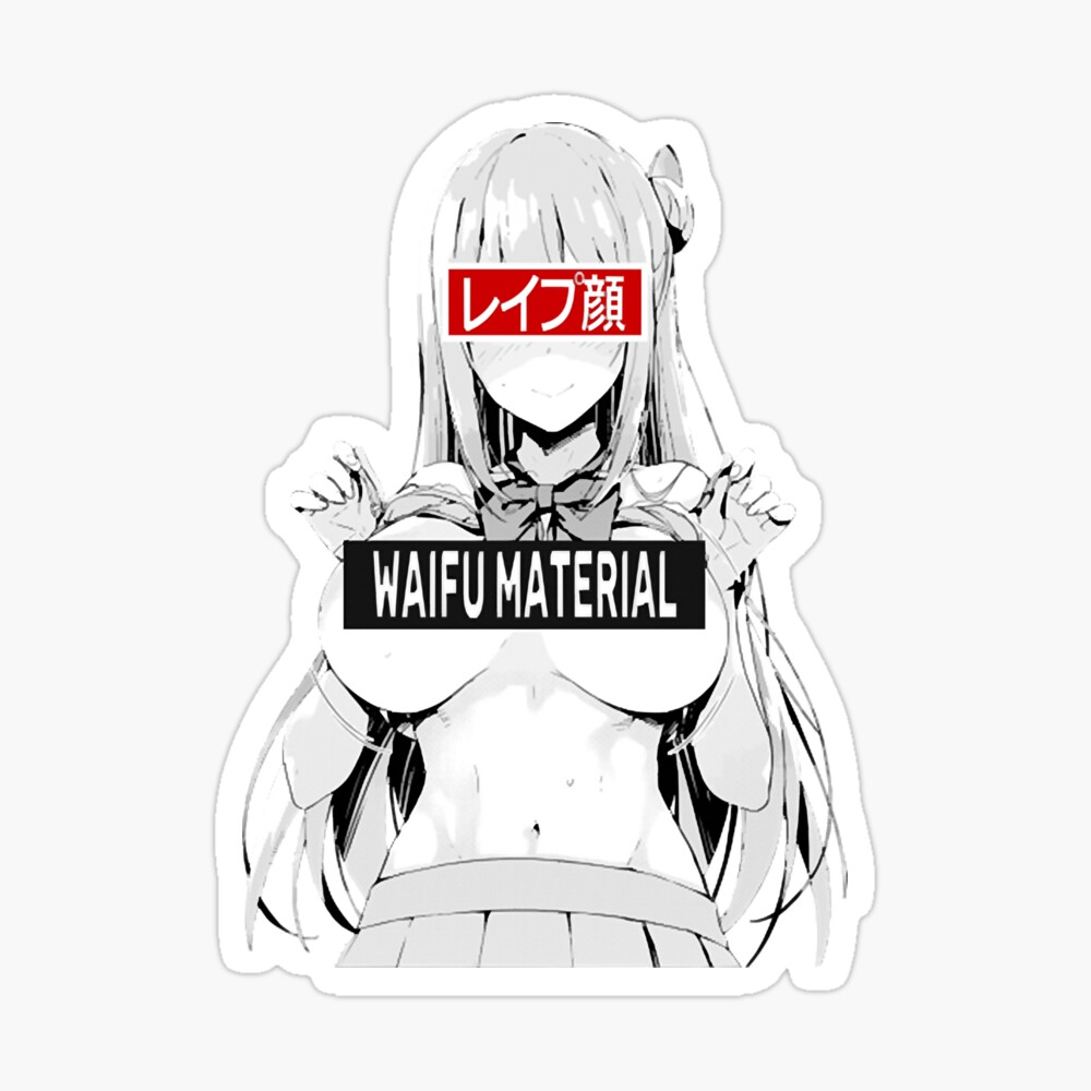 Waifu Material Lewd Ecchi Ahegao Busty Babe Anime Girl 