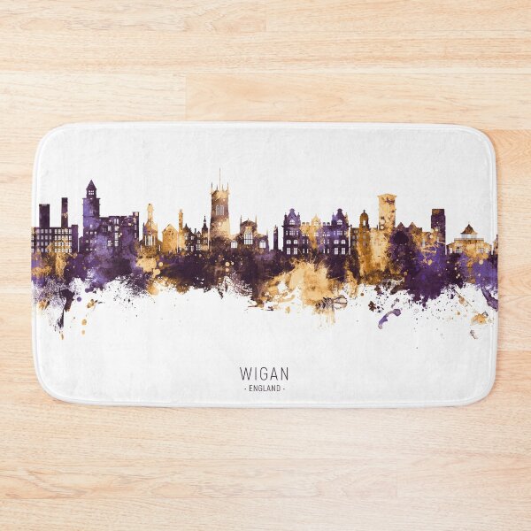 Item preview, Wigan England Skyline designed and sold by ArtPrints.