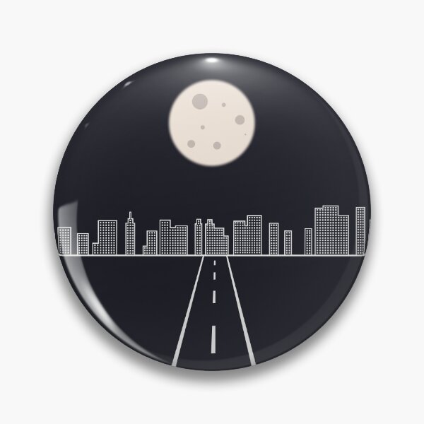 Aperçu de l'œuvre Gratte-ciel sous la lune créée et vendue par FlexYourStyle.