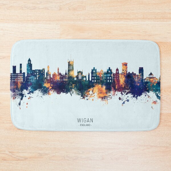 Item preview, Wigan England Skyline designed and sold by ArtPrints.