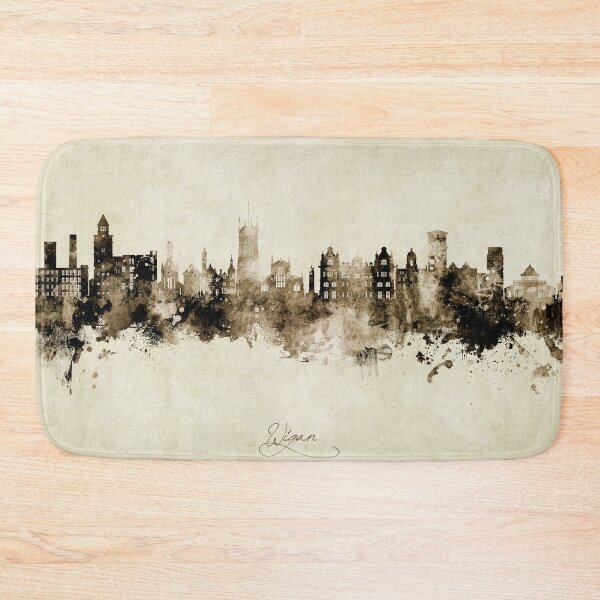 Item preview, Wigan England Skyline designed and sold by ArtPrints.