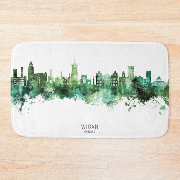 Item preview, Wigan England Skyline designed and sold by ArtPrints.