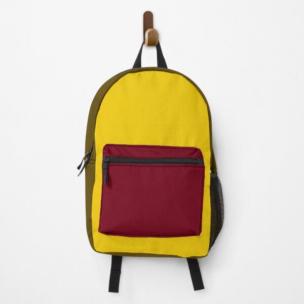 Item preview, Backpack Afternoon Red Yellow Mustard designed and sold by wavethreat.
