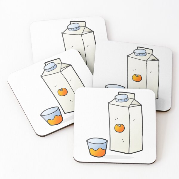 Item preview,  Cartoon Orange juice Box with Glass designed and sold by Mariano Topno.