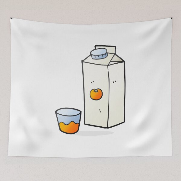 Item preview,  Cartoon Orange juice Box with Glass designed and sold by Mariano Topno.