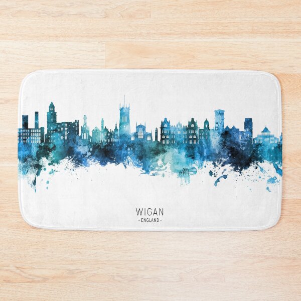 Item preview, Wigan England Skyline designed and sold by ArtPrints.