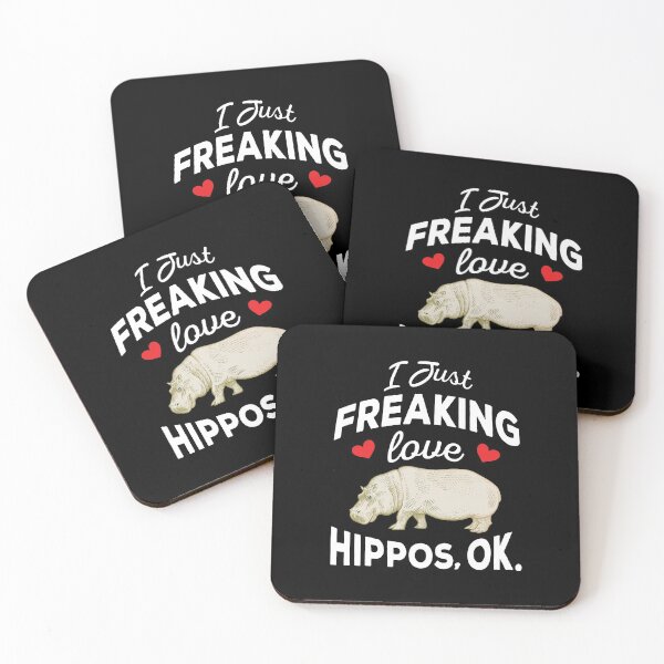 Item preview, I Just Freaking Love Hippos Ok - Hippos lover designed and sold by ReadyArt.