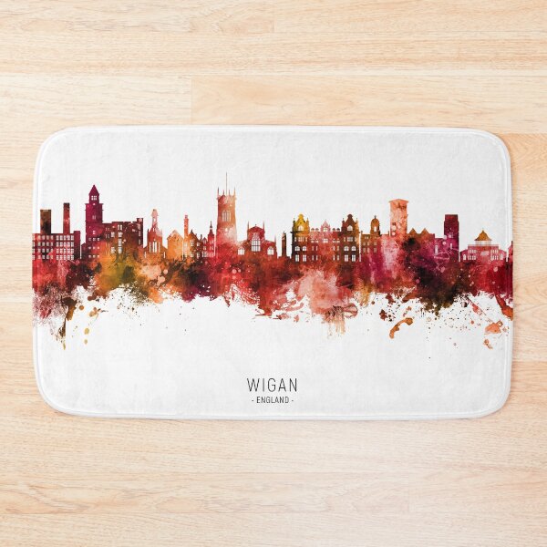 Item preview, Wigan England Skyline designed and sold by ArtPrints.