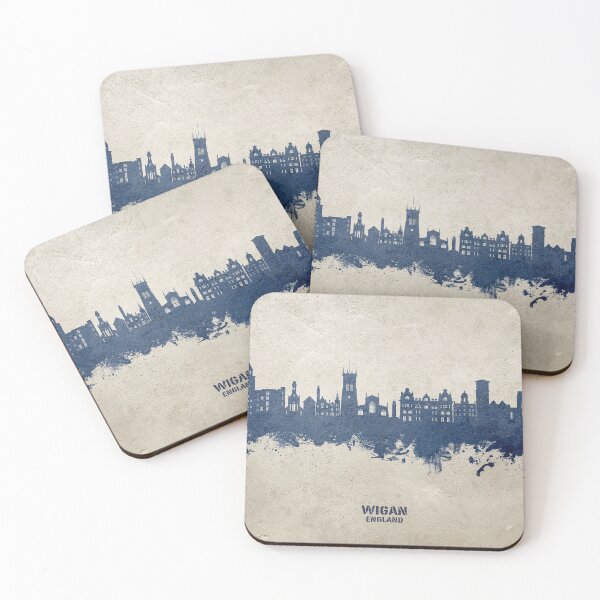 Item preview, Wigan England Skyline designed and sold by ArtPrints.