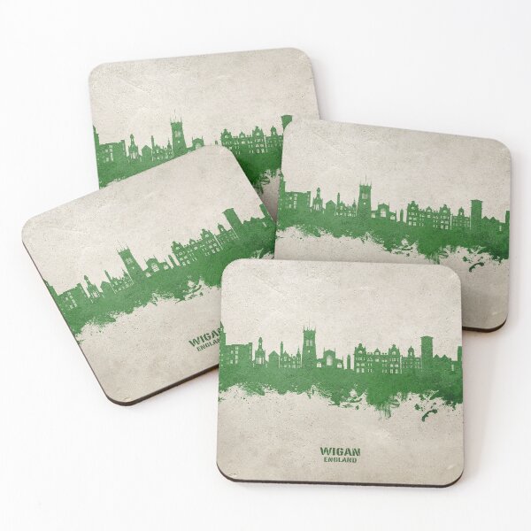 Item preview, Wigan England Skyline designed and sold by ArtPrints.