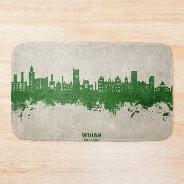 Item preview, Wigan England Skyline designed and sold by ArtPrints.