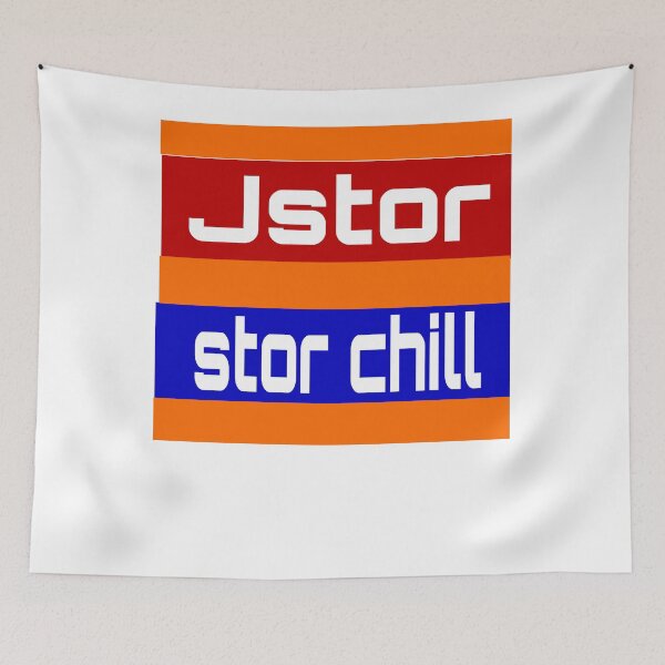 Item preview, Jstor and chill Sticker designed and sold by amohammedallen.
