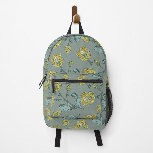 Item preview, Spring Tulips - Yellow on Seafoam designed and sold by Sandee ..
