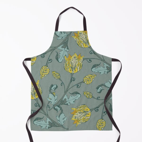 Item preview, Spring Tulips - Yellow on Seafoam designed and sold by Sandee ..