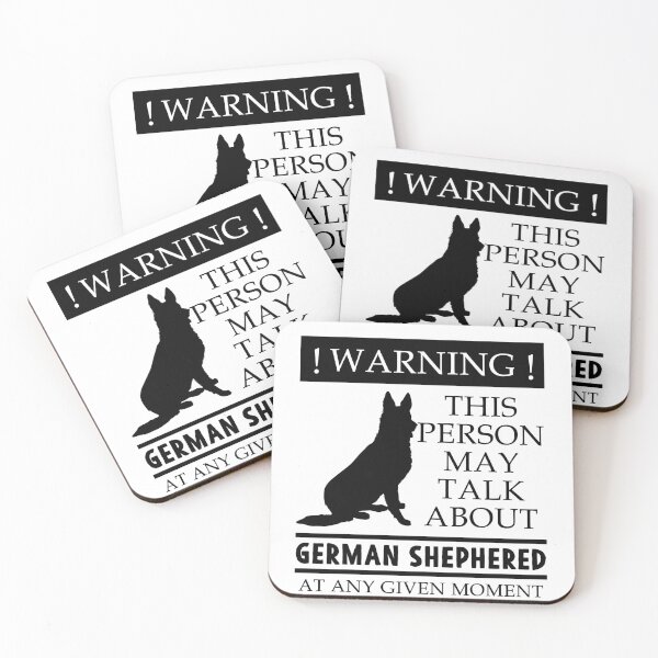 Item preview, Warning Person Talks About German Shepherd Gift designed and sold by Mesyo.