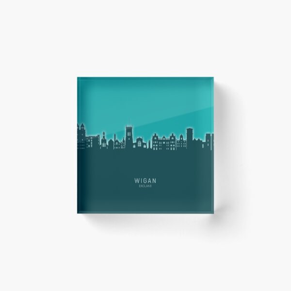Item preview, Wigan England Skyline designed and sold by ArtPrints.