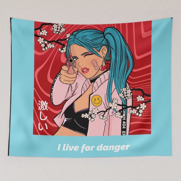 Item preview, Live for danger anime designed and sold by Hoetoons.
