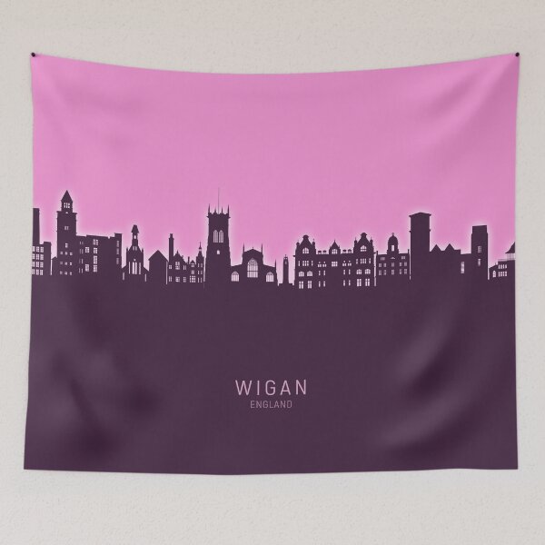 Item preview, Wigan England Skyline designed and sold by ArtPrints.