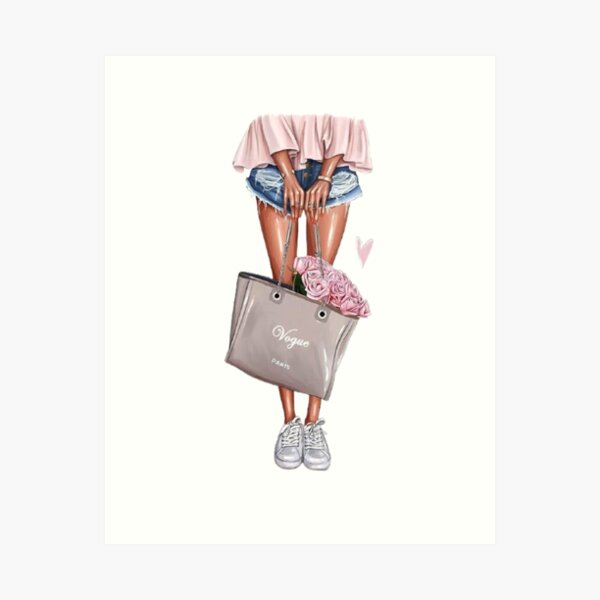 Item preview, Girl fashion Paris Art designed and sold by sh-shopping.