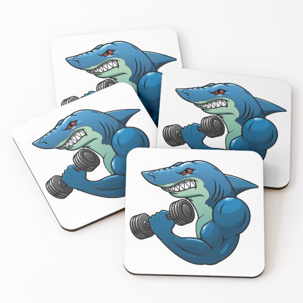 Item preview, Shark Dumbbell Exercise Workout Fitness designed and sold by treasure-crafts.