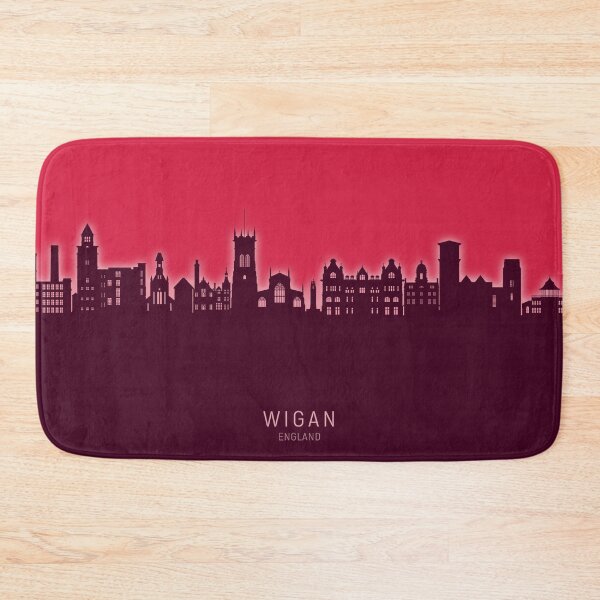 Item preview, Wigan England Skyline designed and sold by ArtPrints.