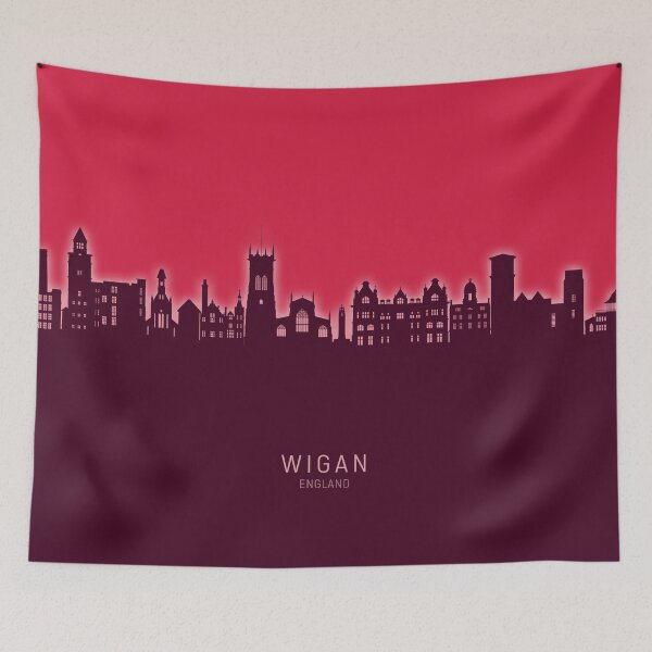 Item preview, Wigan England Skyline designed and sold by ArtPrints.