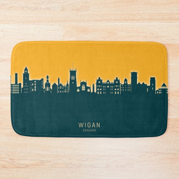 Item preview, Wigan England Skyline designed and sold by ArtPrints.
