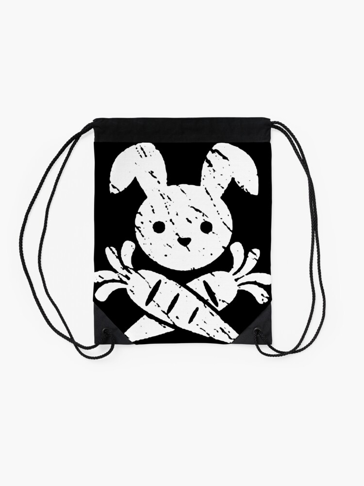 Punk Pirate Bunny Cinch Backpack