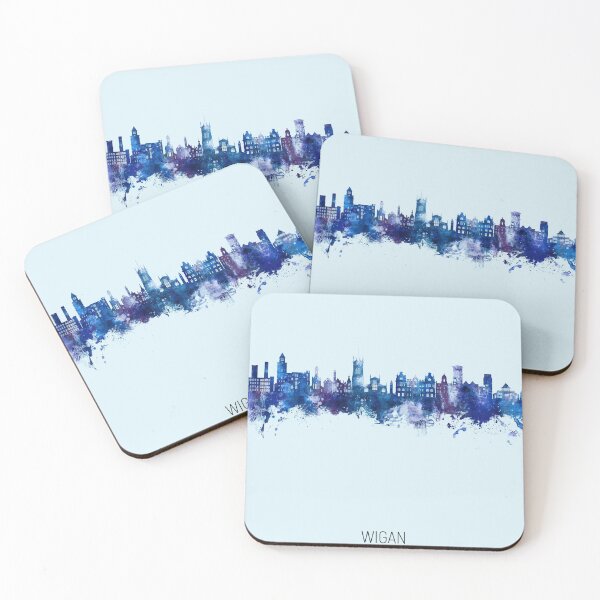 Item preview, Wigan England Skyline designed and sold by ArtPrints.