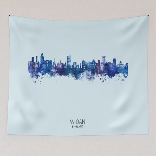 Item preview, Wigan England Skyline designed and sold by ArtPrints.