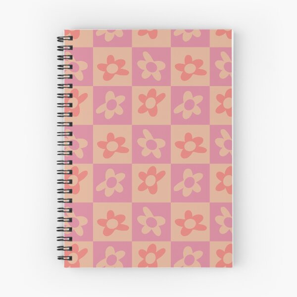 Item preview, Pink and Orange Checker Squares Flower Pattern designed and sold by scorpiolane.