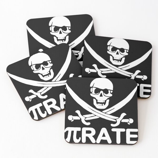 Item preview, Pirate Pi rate Funny Geek gift gifts for dad  boyfriend husband teacher hunt designed and sold by CharleneSwaet.