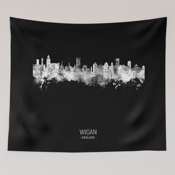 Item preview, Wigan England Skyline designed and sold by ArtPrints.