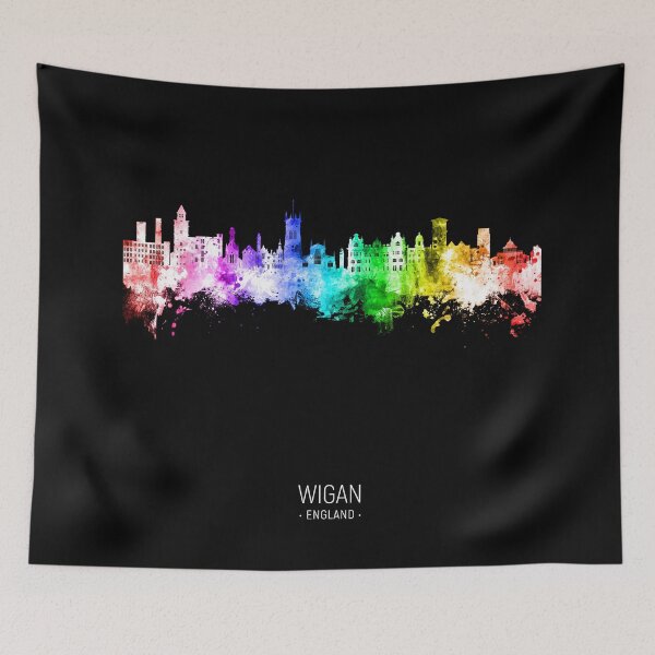 Item preview, Wigan England Skyline designed and sold by ArtPrints.
