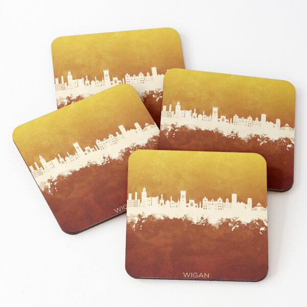 Item preview, Wigan England Skyline designed and sold by ArtPrints.