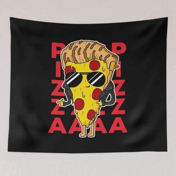 Item preview, Cool Pizza Slice Wearing Biker Clothes designed and sold by Hayley Adams.