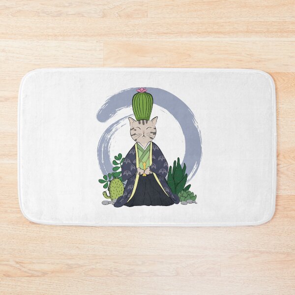 Item preview, Zen cats - Succulent - Navy designed and sold by debuneko.
