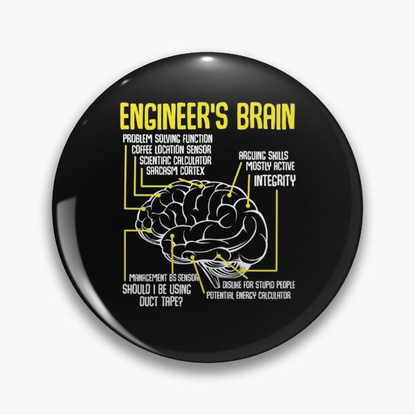 Item preview, Engineer's Brain Funny Engineering Games Process Funny designed and sold by Ilyayao.