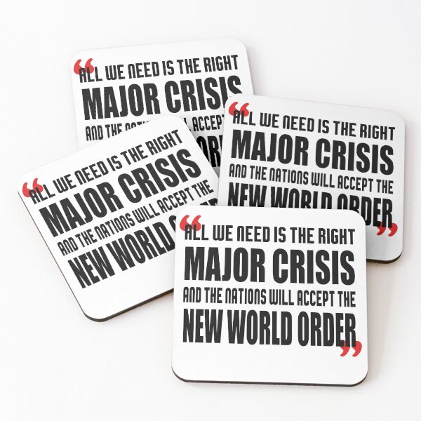 Item preview, All We Need Is Major Crisis - New World Order - Rockefeller, Conspiracy, Agenda 21, Illuminati, Banksters, designed and sold by Youniverse1111.