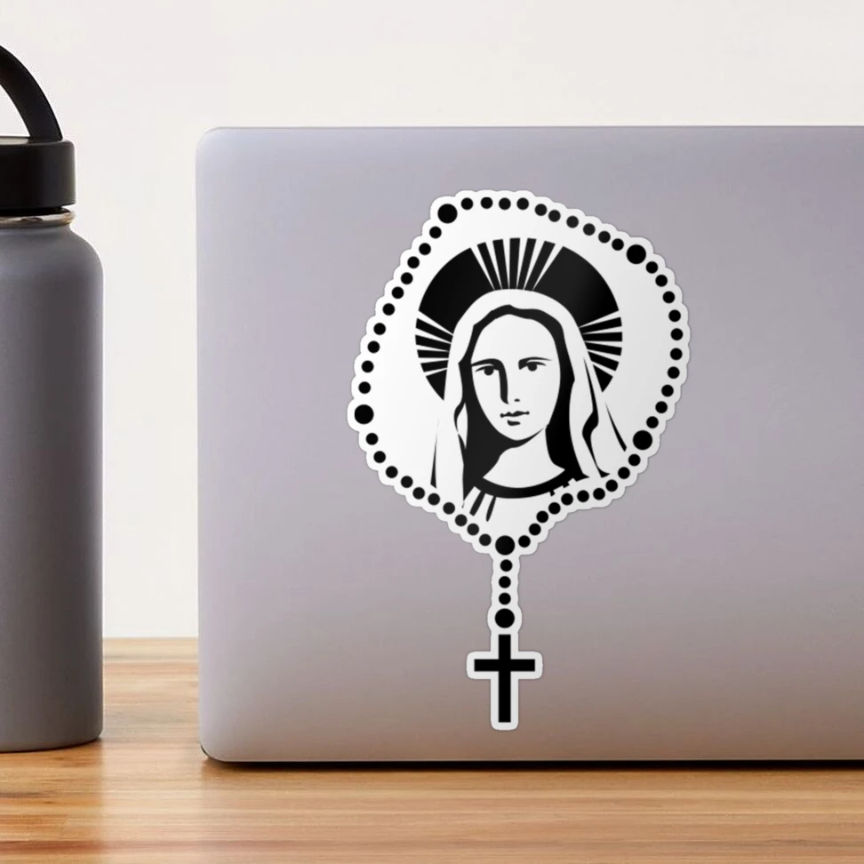 Le Saint Chapelet Vierge Marie Cadeau Chrétien Drôle Catholique T-Shirt