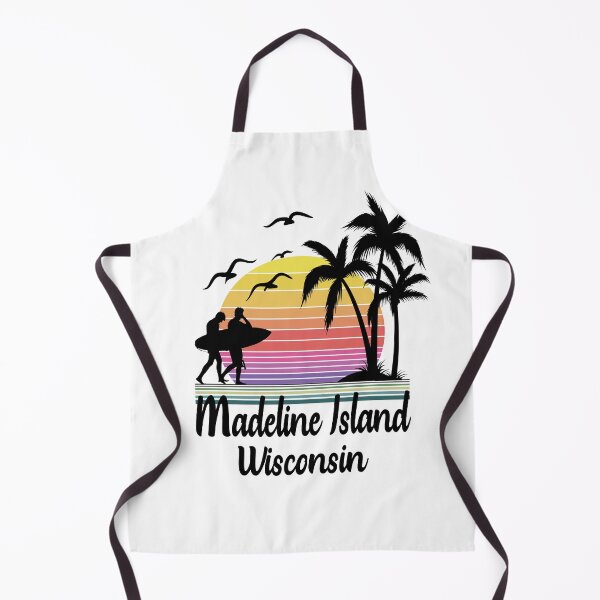 Item preview, Madeline Island Wisconsin Seaside Retro Sunset designed and sold by Home-Spirit.